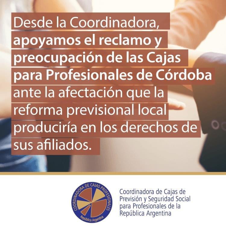 Apoyo de la Coordinadora de Cajas de la Repblica Argentina